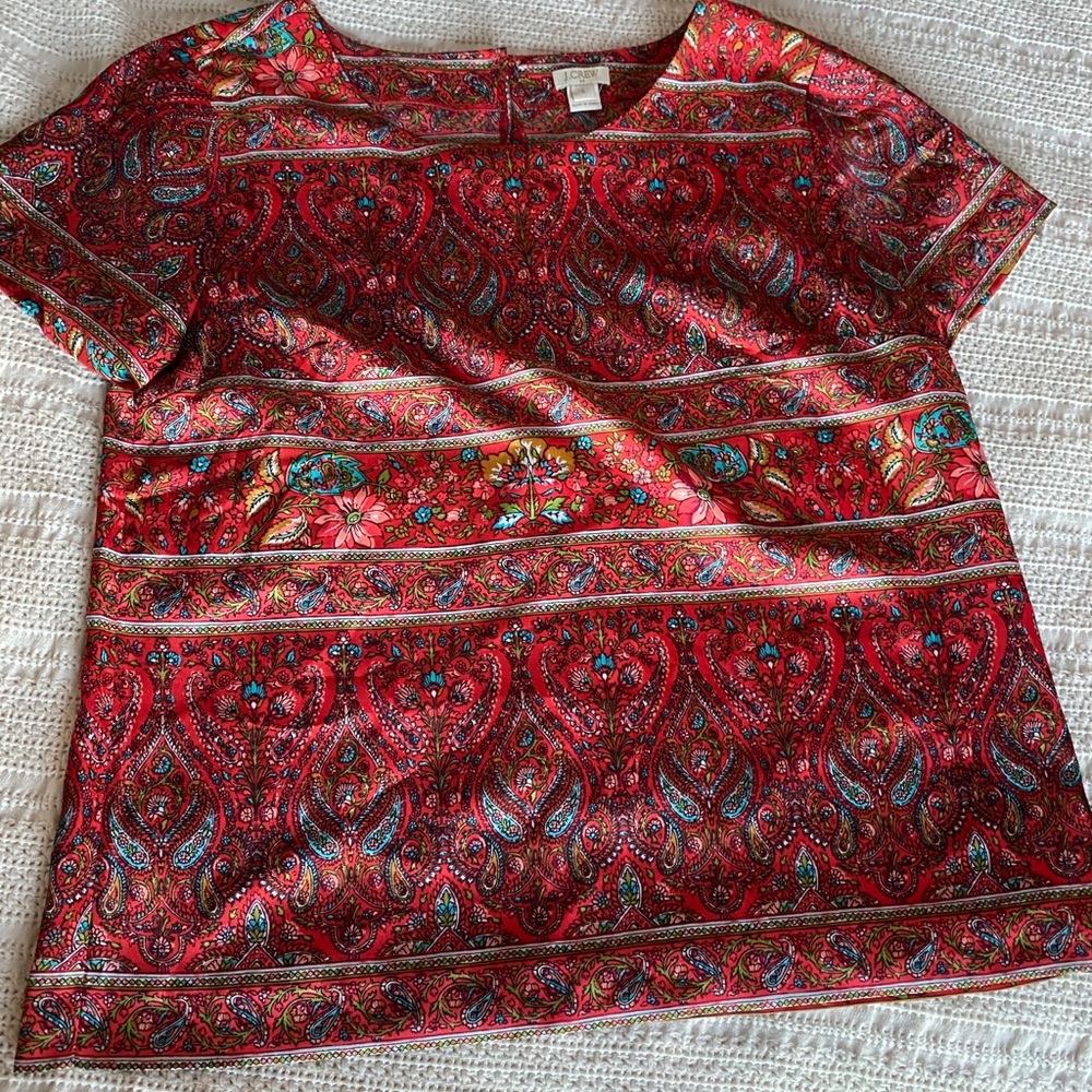 J. Crew Short Sleeve Blouse